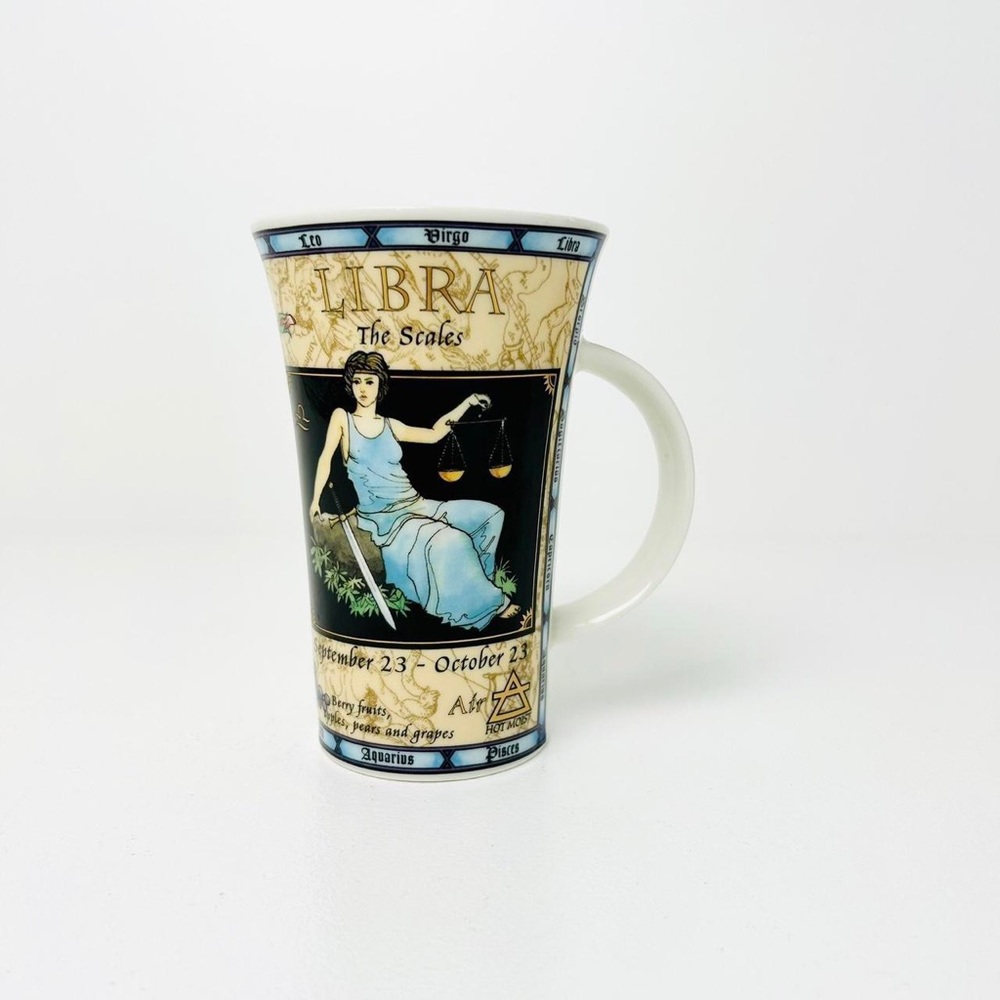Dunoon scottish Fine Stoneware libra Zodiac Lrg mug Art Design artist JACK DADD - Picture 6 of 8